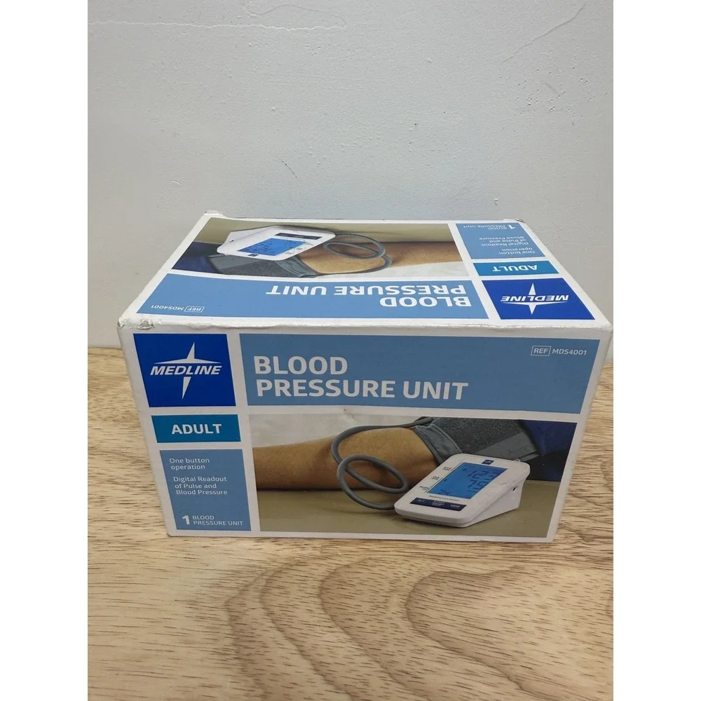 New Medline Blood Pressure Unit Adult One Button Option MDS4001 #17‎